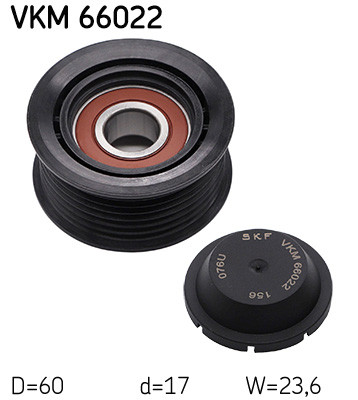 SKF Umlenk-/Führungsrolle, Keilrippenriemen